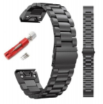 "BestAccessories", silikoonrihm G. Fenix ​​​​​​3 HR 5X 6X 7X 8 51mm Epix 2 Pro 51mm 26mm jaoks, must
