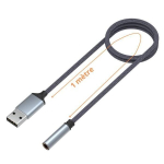 Toiteallikas USB Audio Adapter to 3.5mm TRRS Female Jack Headphone Connector Compatible with PC Windows Mac Tablet PS5 PS4