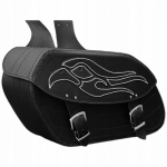 Prospeed Nahast mootorratta k&uuml;ljekotid, mustad, 17 l