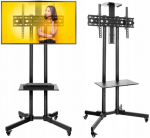 Mobiilne Tv-alus telerile 32-70 tolli reguleeritavate riiulitega