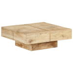 vidaXL kohvilaud 80 x 80 x 28 cm, mangopuit