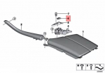 BMW F10 F11 korkide lukustus kroomitud originaal 51169277351