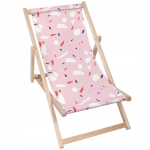 Dreamroots Kokkupandav puidust lamamistool reguleeritava seljatoega, mugav tool, puit