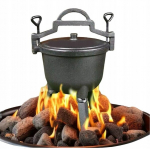 Malmpott jahimeestele ungari stiilis l&otilde;kkeplatsile toidu grillimiseks 10l