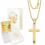 Kuldne Kett 585 Ristimine Armulauale Ristimiseks Konfirmatsiooniks Graveering