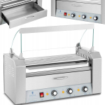 Royal Catering rullgrill hot dogidele sahtli ja kaitsega - 5 rulli