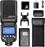 Godox V860iii-n kaamera v&auml;lklambi komplekt 1/8000s Hss 10 valgustaseme reguleerimine kiirvabastusega 2600 Mah aku 1.5s laadimisaeg Gn60 v&auml;lklamp Nikon D3400 D5300 D7000 D750 jaoks (v860iii-n)