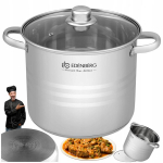 Edenberg K&otilde;rge roostevabast terasest pott puljongi jaoks, 28cm, 12.9l