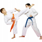 Kimono karate judo &uuml;likond lastele + v&ouml;&ouml; 120 cm br&auml;ndi vastupidav