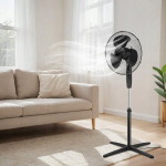 Vabaltiseisev ventilaator Gockowiak Koud, 45 W, 40 cm, 3 kiirust, ostsillatsiooniga, must