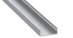 DUAL alumiiniumprofiil LED ribade jaoks - h&otilde;bedane anodeeritud - 2m