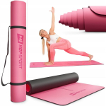 Vastupidav Pu fitnessmatt, paks, libisemiskindel, ideaalne joogaks, 5 mm harjutusteks