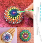 Mandala annetamise t&ouml;&ouml;riistade komplekt, 13 tk. Akr&uuml;&uuml;lpulgad