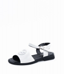 Naiste sandaalid 445042 01, valge/must