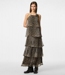 PIECES Naiste kleit 17158616*01, beež/must