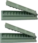 2 kebabivalmistaja komplekt, bbq lihavarraste masin, korduvkasutatav kebabipressi valmistaja, grill k&ouml;&ouml;gile, grilliosade tarvikud, roheline