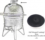 Bbq suitsuahju tihend kuumakindel grilli tihend k&otilde;rge temperatuuriga asendus sobib kamado big green egg grilli k&auml;rule s&ouml;egrillile kaminagrillile bbq tarvikute komplekt (15'x7/8''x1/8'' must)