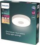Philips Coiner Sceneswitch Led laevalgusti, &uuml;mmargune, 24 W, 2700 luumenit, 2700 K, valge, Ip20, soe valge valgus, 3 valgusrežiimi