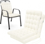 Have A Seat Living &ndash; madala seljatoega aiatooli padi (2 tk) &ndash; mugavad aiatoolipadjad &ndash; ilmastikukindel, pestav kuni 95 &deg;c, valmistatud Saksamaal (2 tk komplekt &ndash; 100 x 48 cm, valge)