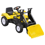HOMCOM istuva ekskavaatori peal s&otilde;itev ekskavaator koos labidaga 3-aastastele lastele, pedaaltraktor, libisev traktor, 114x41x54cm