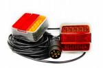 Led tagumised led tuled magnetiga 12v haagistele 7 kontaktiga