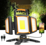 Sylstar Led prožektor aku 30 W, 3000 Lm &uuml;liergas ehitusprožektor magnetiga, 5 valgusrežiimi ja akupank, p&ouml;&ouml;ratav kaasaskantav veekindel laetav t&ouml;&ouml;valgusti garaaži, t&ouml;&ouml;kotta