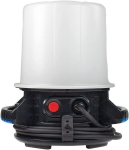 As &ndash; Schwabe 360&deg; Led p&ouml;&ouml;rlev valgusti &ndash; mobiilne ehitusprožektor 70 W, 6000 luumenit riputamiseks &ndash; 3 m kaabel pistikuga &ndash; p&otilde;rutuskindel ja vastupidav &ndash; sisaldab 2 maandatud pistikupesa &ndash; Ip54, 46370