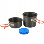 Potikomplekt, M-Tac, Individual Pot, pott 0,9, kauss 0,5 l, must/oranž