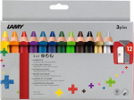 Lamy 3plus v&auml;rvilised pliiatsid 12 tk. sh teritajad