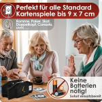 Weidebach&reg; must kaardisegaja kuldse v&auml;ndaga k&otilde;ikidele standardsetele kaardim&auml;ngudele, kaardisegaja 2 kaardim&auml;ngu ja varuv&auml;ndaga, kaardisegaja raamatuga l&otilde;busateks m&auml;ngu&otilde;htuteks
