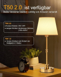 Eppiebasic Led laualamp juhtmevaba &ouml;&ouml;lamp puutetundlik h&auml;mardatav 5200 Mah laualamp akuga pidevalt h&auml;mardatav 2700 K soe valgus v&auml;ike lamp &ouml;&ouml;kapile elutuppa magamistuppa vannituppa