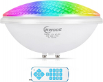 Kwode led basseinivalgustus par56, 36 w rgb ujumisbasseini valgustus taimeriga 2/4/6h, ip68 veekindel basseini lamp, veealune prožektor, basseini esituli, l&uuml;liti juhtimine kaugjuhtimispuldiga