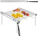 Kokkuv&otilde;etav portatiivne roostevaba grill piknikuks