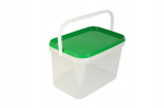 Ristk&uuml;likukujuline &auml;mber kaanega 5l toiduaine, 5 tk