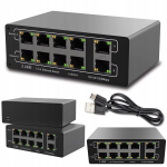 Arthon 8 pordi ethernet switch 1000mbps, 2x4 lan interneti v&otilde;rgul&uuml;liti