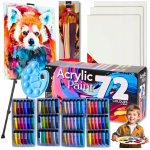 Suur kunstiline maalimis komplekt: v&auml;rvid, l&otilde;uendid, molbert, pintslid Xxxxl