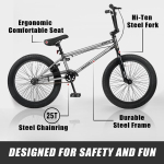 Avasta Hesper 20 tolline laste freestyle Bmx jalgratas 4 pulgaga jalgrattad 6&ndash;14-aastastele poistele ja algajatele