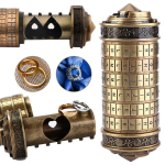 Da Vinci Code cryptex, silindriga pusle, lukk s&uuml;nnip&auml;evas&otilde;pradele