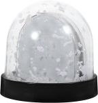 Vosarea foto lumekuul foto raam mini lumekuul pildisisestustega, isikup&auml;rastatud foto lumekuul Diy lumekuulid must alus L: 9 cm K 8,5 cm