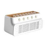 Kaasaskantav juhtmevaba bluetooth k&otilde;lar 3 Gear Timing Fashion White wood grain