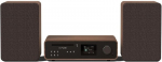 Pure Classic Stereo Hi-fi kompaktne s&uuml;steem Cd-m&auml;ngija, Dab+, Fm, Bluetooth 5.2 - 100 W stereo, internetiraadio, Spotify Connect, Usb, Aux ja optiline - Coffee Black/walnut
