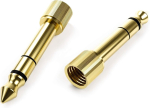 Okuli 2 x audio adapter 6,35 mm kuni 3,5 mm keermega k&otilde;rvaklappidele