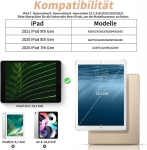 Aoub Uus Ipad (2019 7. p&otilde;lvkond / 2020 8. p&otilde;lvkond / 2021 9. p&otilde;lvkond) 10,2-tolline &uuml;mbris koos pliiatsi hoidjaga, &otilde;huke, kerge, nutikas kaitse&uuml;mbris, automaatne &auml;ratamine/uinumine Ipadile, hall