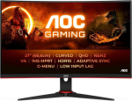 Monitor Aoc Gaming Cq27g2se 27-tolline Qhd kumer monitor, Freesync Premium (2560 x 1440, 165 Hz, Hdmi 1.4, Displayport 1.2) must/punane