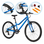 Laste jalgratas Attabo Knack 24" sinine, kerge alumiinium, Shimano Altus