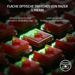 Razer Deathstalker V2 Pro Tenkeyless (red Switch) - juhtmevaba optiline madala profiiliga m&auml;nguriklaviatuur (linear Optical Switches, Hyperspeed Wireless, Bluetooth 5.0) Qwertz De paigutus | must