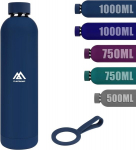 Flintronic roostevabast terasest veepudel, 1000 ml termospudel, 24 tundi k&uuml;lm / 12 tundi soe, kahekordse seinaga isoleeritud pudel, veepudel, lekkekindel, kooli, jalgratta, spordi, v&auml;litingimuste jaoks - bpa vaba