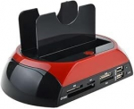 Squado k&otilde;ik-&uuml;hes k&otilde;vaketta dokkimisjaam Sata/ide Dual 2.5" 3.5" Usb Hub toega
