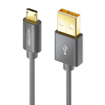 Deleycon Micro Usb 0,5 m nailonkaabel &ndash; laadimine ja andmeside