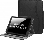 Fintie samsung galaxy tab s3 9.7 &uuml;mbris, [nurgakaitse] mitme nurga vaatamise aluse kate koos kaitsva s pen hoidiku, kaarditasku ja automaatse une/&auml;rkveloleku funktsiooniga tab s3 9.7-tollisele tahvelarvutile (sm-t820/t825), must